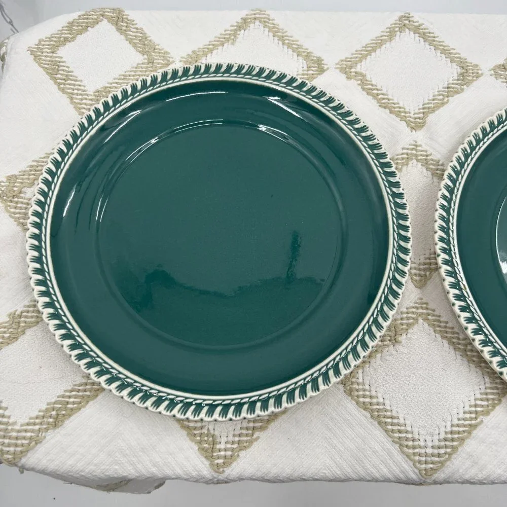 Harker Pottery 2 dinner plates 9 1/2